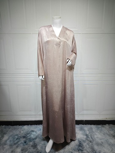 Dubai Women Evening Long Dress Abaya Kaftan Muslim Robe Elegant Party Gown Arab - Picture 8 of 27