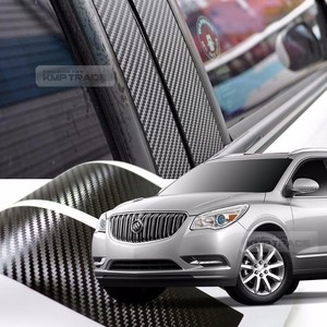 Carbon Black B C Pillar Post Decal Molding Sticker 8p For Buick 2008 16 Enclave Ebay