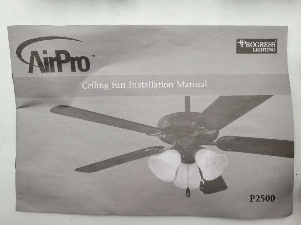 Progress Lighting P2500-09 Air Pro Ceiling Fan 42" Brushed Nickel Transitional - Image 2 of 4