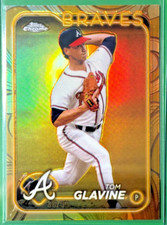 Tom Glavine Gold Refractor /99 2024 Topps Chrome Gilded Braves #63 NM+