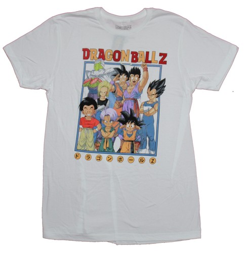 Dragon Ball Z Adult New T-Shirt - Giant Early Art Super Group Box Pic
