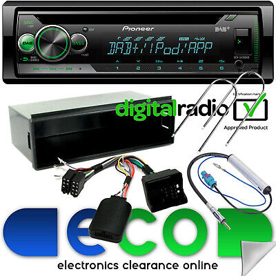 Peugeot Partner 2008 On Pioneer DAB Radio CD MP3 USB Car Stereo /& Steering Kit