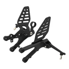 Rider Driver Front Foot Pegs Footrest Bracket Fit For YAMAHA YZF R6 YZFR6 06-16