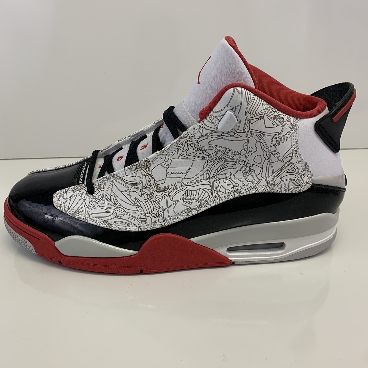 シューズ(男性用) NIKE AIR JORDAN DEB ZERO163WHT/VRED 28cm Nike Air Jordan Dub Zero BRED Black Red White 311046 160 Men's