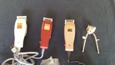 4 VINTAGE ADJUSTABLE HAIR CLIPPERS electric, Oster,Racine