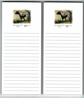 German Shorthaired Pointer Magnetic List Pads Set of 2 Walk Feed Dogs - Gotto Do