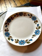2 x Vintage 1970’s BRITISH ANCHOR HOSTESS  FLEURETTE Tableware, Dinner Plates