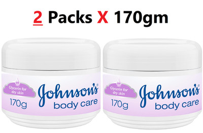 Johnson's Body Care Cream Glycerin For Dry Skin Moisturizes 170gm Fast Absorbing