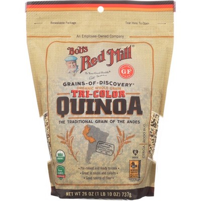 Bobs Red Mill Organic Tri-Color Quinoa Grain 26 Oz