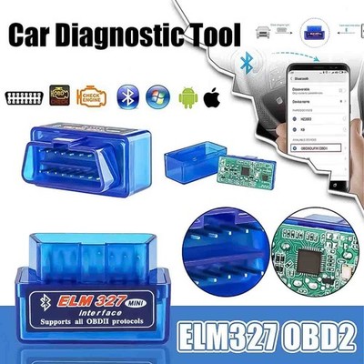Car OBDII Diagnostic Tool, ELM327 Bluetooth Data Real-time Scanner & Elimination