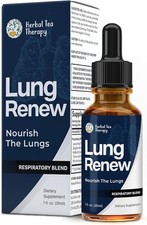 Lung Renew Mullein Drops for Lungs 1 fl. oz. : Peppermint, Thyme,  Mullein Le