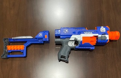 Nerf Elite Stockade Blaster Toy Gun 10-Dart Revolving Barrel, Removable Stock