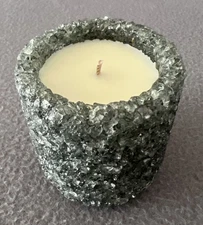 Natural Crystal Lavendar Woods Soy Wax Scented Candle 3.5 oz aroma of luxury new