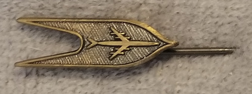 VTG 1950s Boeing 707 Jet Airliner / KC-135 Stylized Metal Lapel Pin