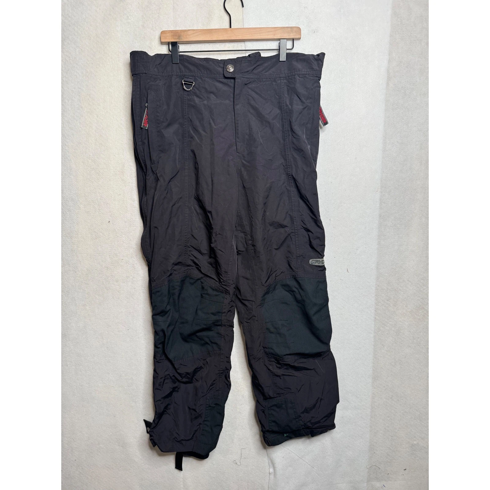 Spyder XT Competition Ski Pants Mens XL Black Nylon Snowboard Trousers RN 64902