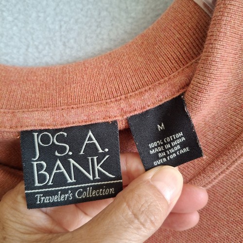 Jos. A. Bank Herren Travelers Collection Poloshirt Medium Orange Koralle Preppy - Bild 2 von 8