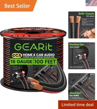 16/2 AWG 100FT Speaker Cable - Versatile for Home & Auto Installations