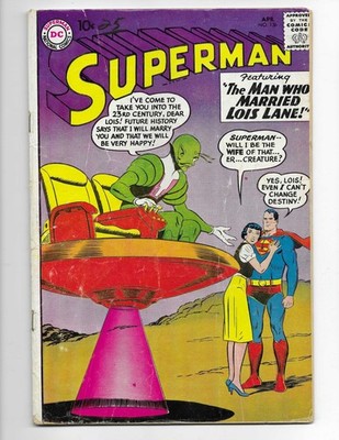 Superman 136 1960 DC Comics VG 4.0 Lois Lane X-Plam Power Man | eBay