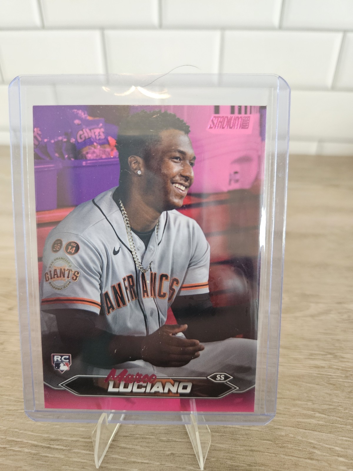 2024 Topps Stadium Club - Marco Luciano #224 Pink Foil (RC)