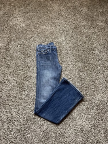Women's Vintage Sacred Blue Bootcut Flare Denim Jeans Sz 25 Candice Medium Wash - Picture 10 of 10
