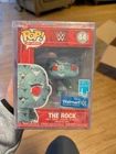 Funko Pop! WWE The Rock #44 Artist Series Vinyl Figure Exclusive W Pop Protector