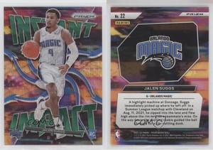2021-22 Panini Prizm Instant Impact Green Wave Prizm Jalen Suggs #22 Rookie RC