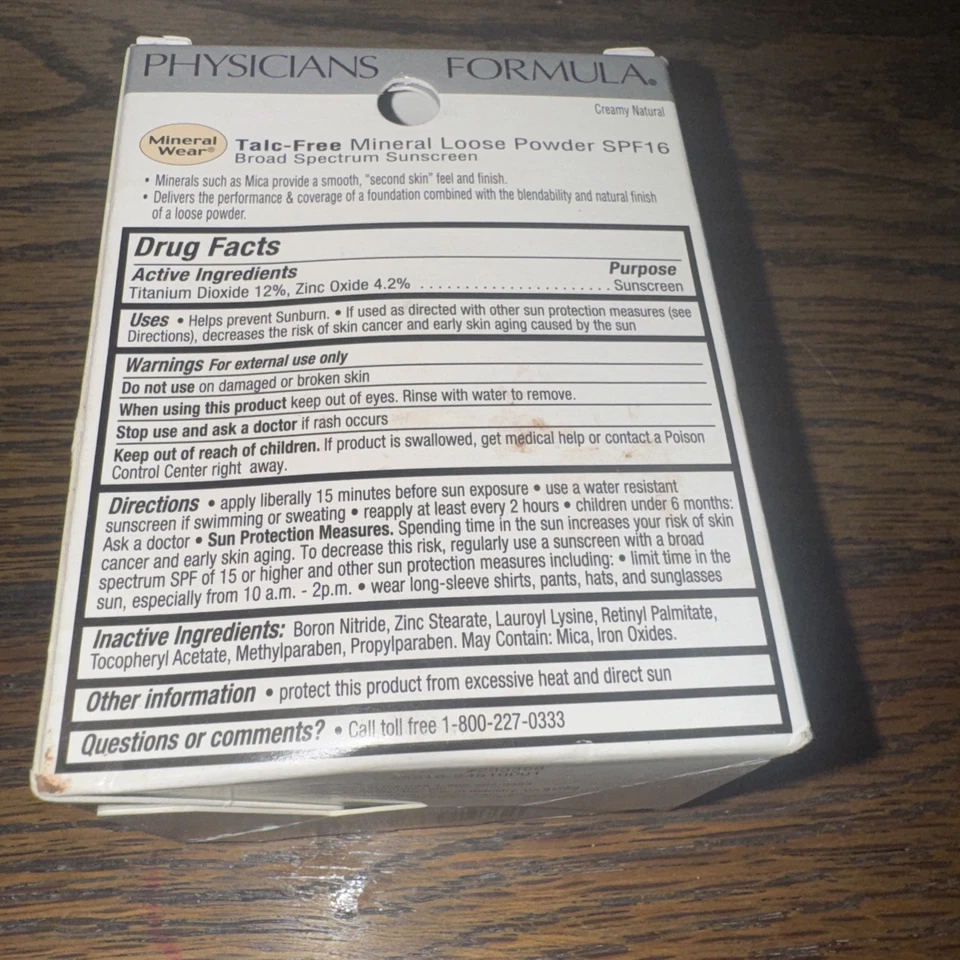 Physicians Formula Mineral Wear Talc-Free Loose Powder, Creamy Natural # 2451 - Image 2 of 2