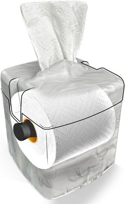 Tissuecaddy Life Hack Toilet Paper Dispenser - Money Saver Alternative to Tissue