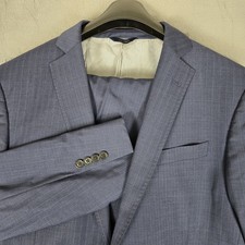 Brooks Brothers Explorer Regent Fit Suit Mens 44R 40x32 Navy Blue Striped Wool