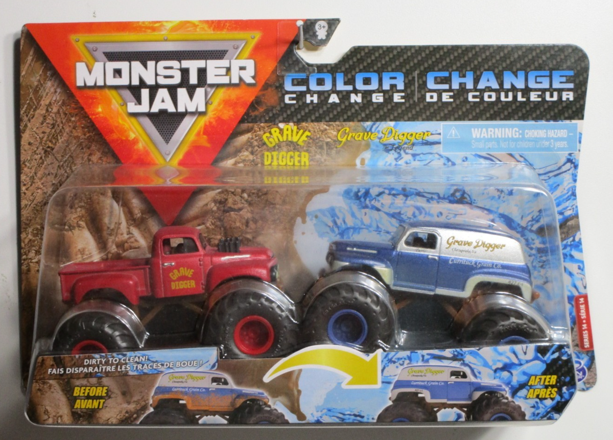 Spin Master Monster Jam Dirty to Clean Colors Changers Grave