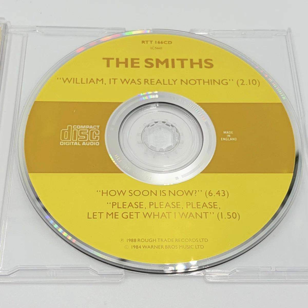THE SMITHS William It Was Really Nothing - UK 3 Track CD Single Morrissey RTT166