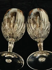LENOX Clarity Platinum Crystal Goblets Pair- 7  1/2”- Excellent Condition