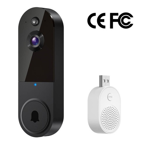 1080P WiFi Sicherheitskamera Türklingel Nachtsicht Zweiweg-Audio APP mit Akku DE - Picture 22 of 24