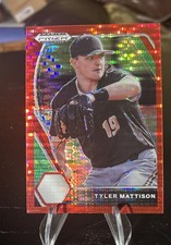 2021 Panini Prizm Draft Picks - Tyler Mattison #PDP104 Red Pulsar Prizm...