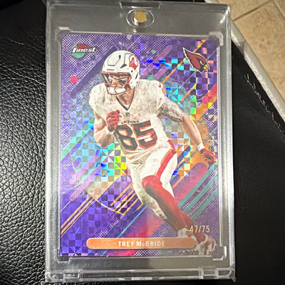 Topps 2025 Finest Rare Trey McBride #272 Purple X-Fractor /75 Cardinals