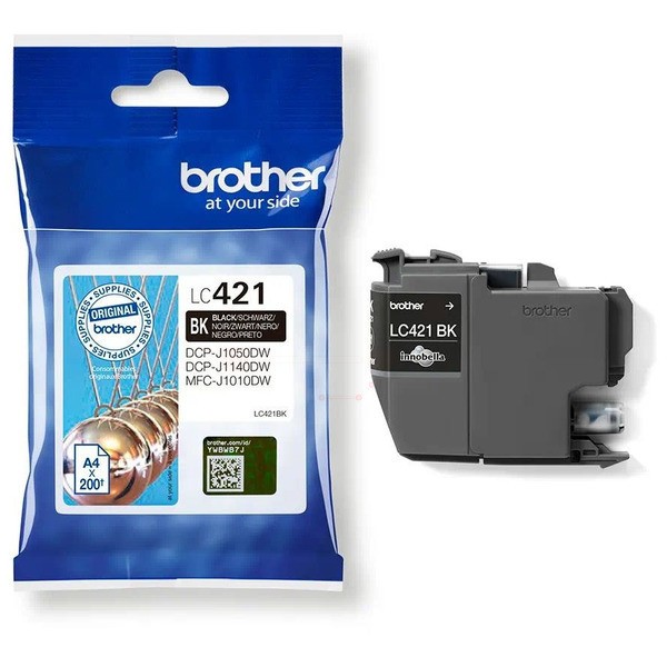 Original Brother LC-421 LC-421BK Tinte Schwarz-image
