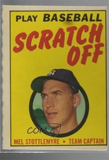 1971 Topps Scratch Off Unscratched Mel Stottlemyre 2mv