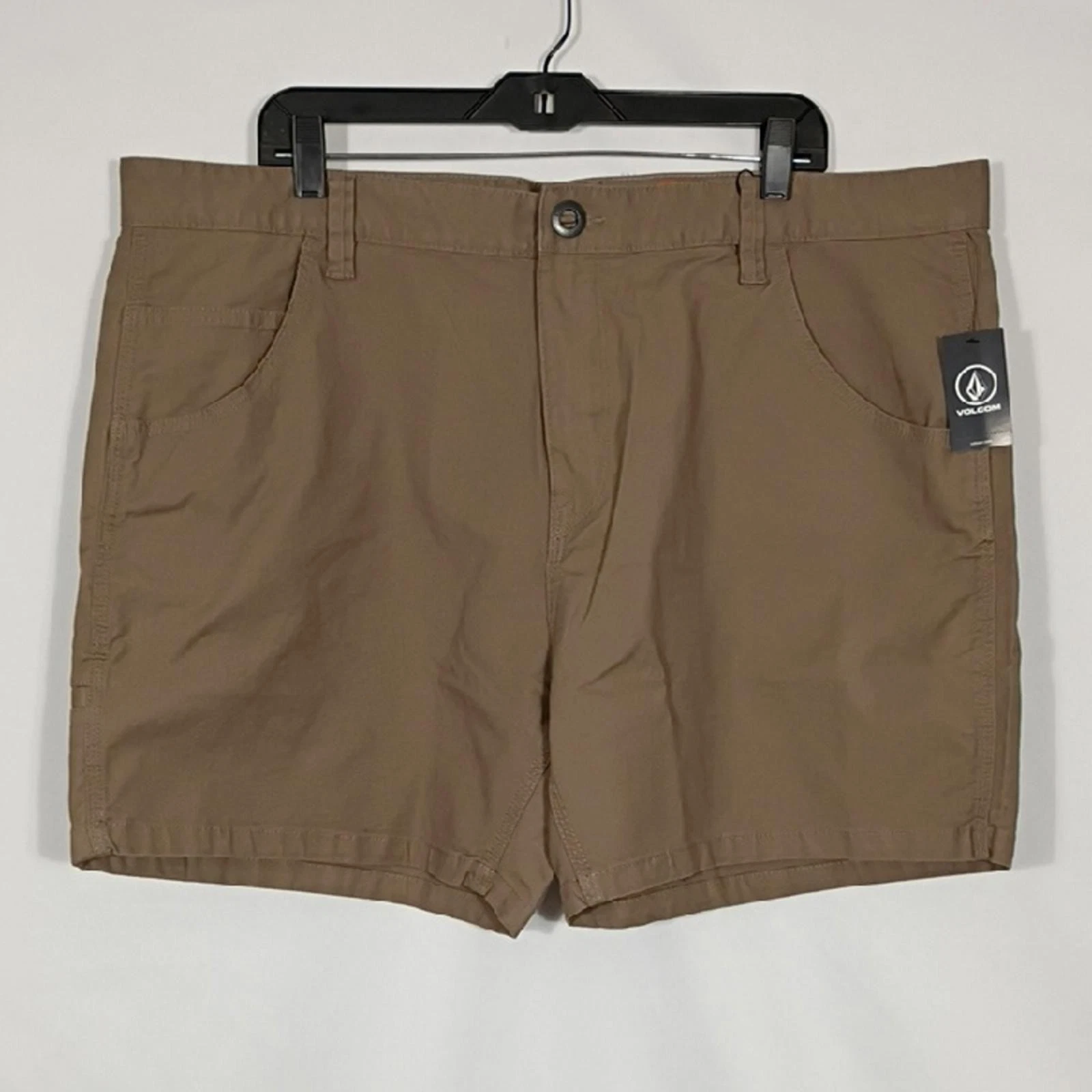 NWT Volcom Men's Brown Bevel Work Short 15 Modern Fit Size 42"