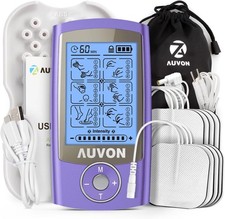 AUVON Rechargeable TENS Unit Muscle Stimulator, 24 Modes 4th Gen TENS Machine