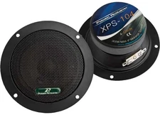Power Acoustik XPS104  4" Midrange Speaker 300 Watt Max Shallow Profile 1.75"