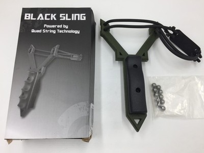 Haller Black Sling Shot Quad String W/ Shots