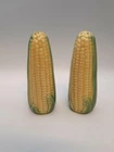 Shawnee ? Pottery Corn King Salt & Pepper Shakers USA w Cork Stoppers 4.25" Tall