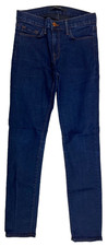 J BRAND Women's Skinny Leg Stretch Low Rise Blue Jeans INK Size 27 X 28 USA MADE