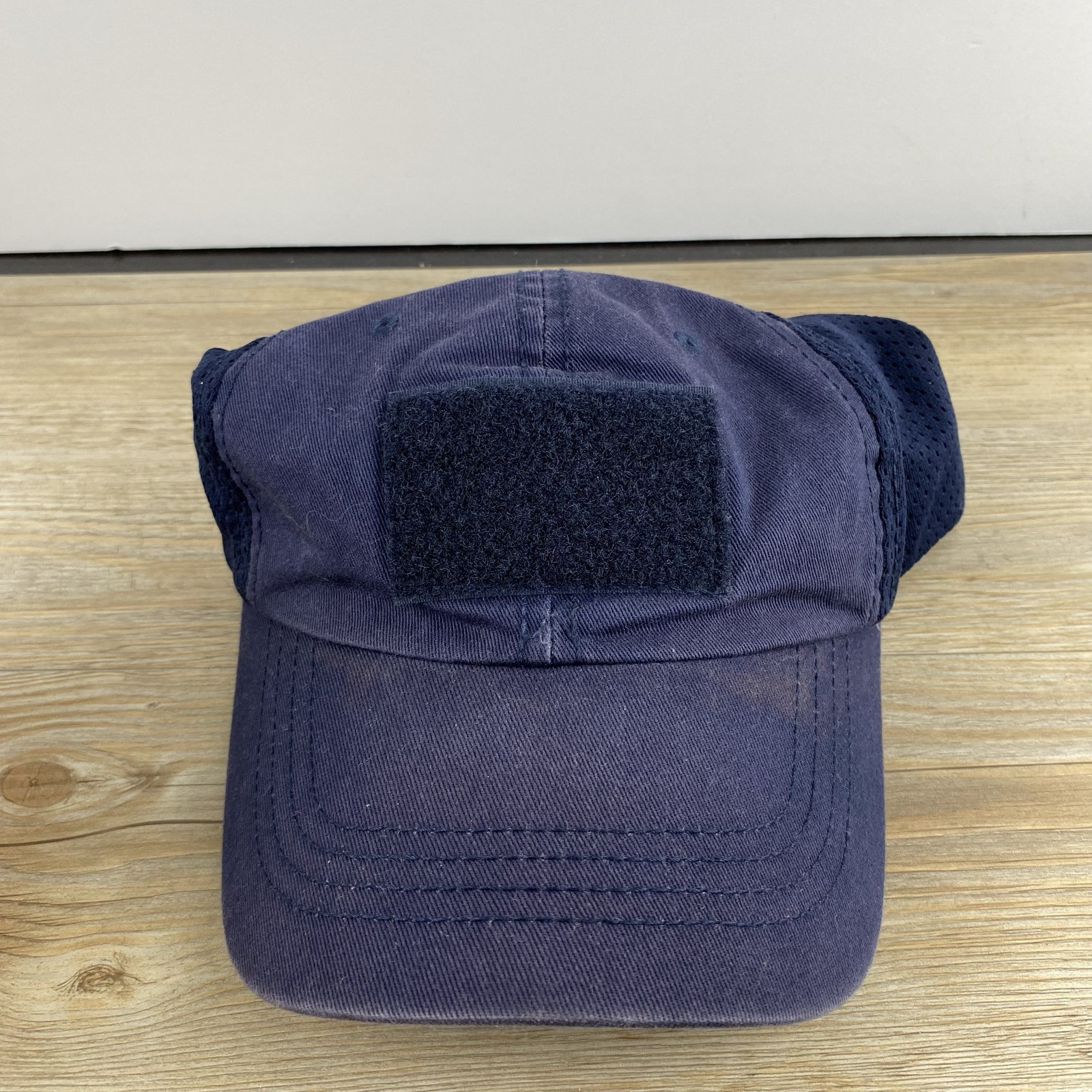 Blue Patch Hat Cap Blue Adjustable Hat Adult Fit … - image 3