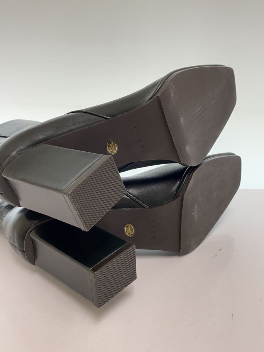 Ameri Short Boots L Blk Square Toe Chunky Heel K0… - image 4