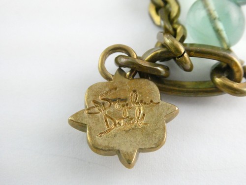 Stephen Dweck Bronze Türkis Grün Quarz Grünstein Statement Halskette 39 Zoll - Bild 11 von 24