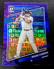 2021 Panini Donruss Optic - Miguel Cabrera #171 Purple Pandora Prizm /99