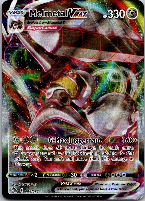 Melmetal VMAX Holo Ultra Rare Pokemon GO 048/078 NM