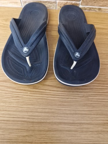Crocs Flip Flops Mens Adults Uk Size 12 Blue - Picture 2 of 16