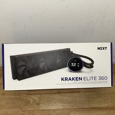 NZXT Kraken Elite 360 RGB 3x120mm AiO Liquid CPU Cooler - Matte Black